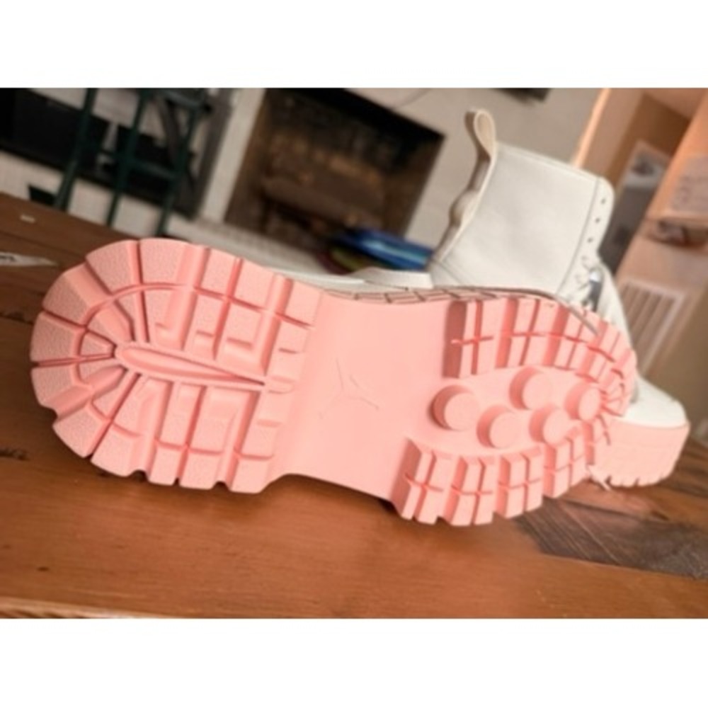 NIKE Jordan Air Mae Sail Pink White Platform Boot Sneakers - Picture 8 of 11